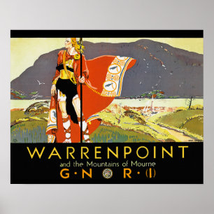 Póster Warrenpint e o Mountians de Mourne