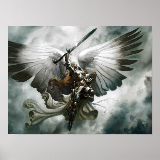 Póster Warrior Angel Fantasy Art (Frente)