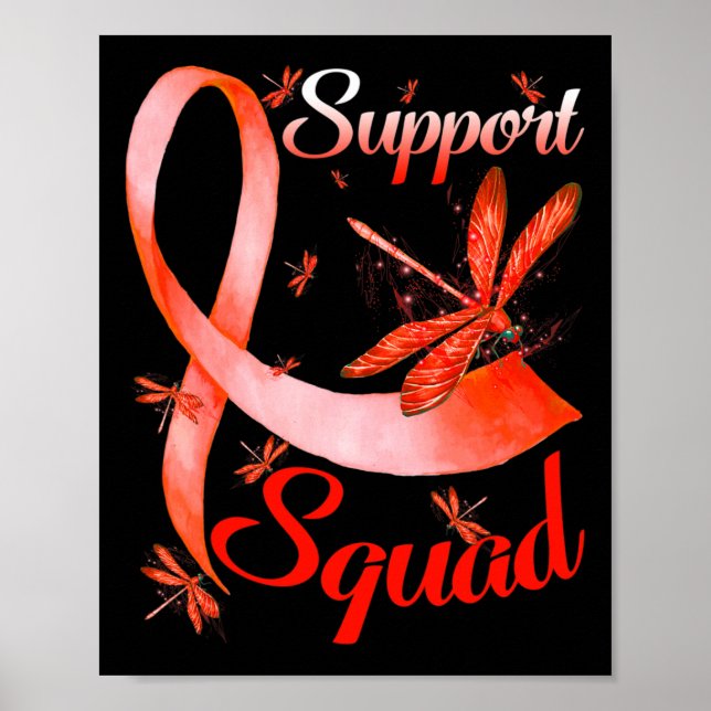 Poster Warrior Support Squad Dragonfly Rsd Crps Consciênc (Frente)