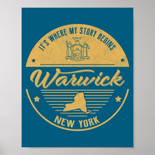 Poster Warwick New York Its Where My Story Begins  (Frente)