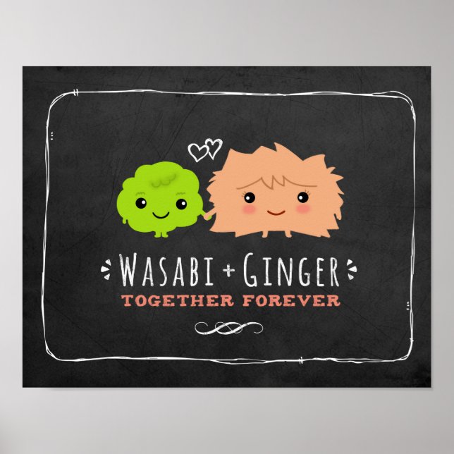 Poster Wasabi e Gengibre Juntos para Sempre (Frente)