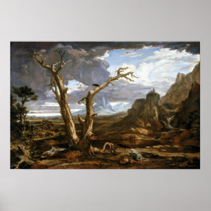 Poster Washington Allston Elijah no Deserto