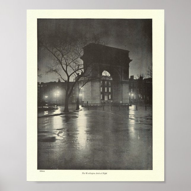Poster Washington Arch, Greenwich Village, Nova Iorque (Frente)