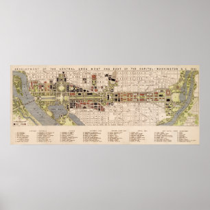 Póster Washington C.C. Alameda Plano (1941)