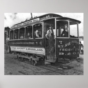 Poster Washington, C.C. Rua Carro 1890