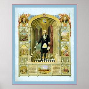 Póster Washington como um vintage 1867 do ~ do ~ do