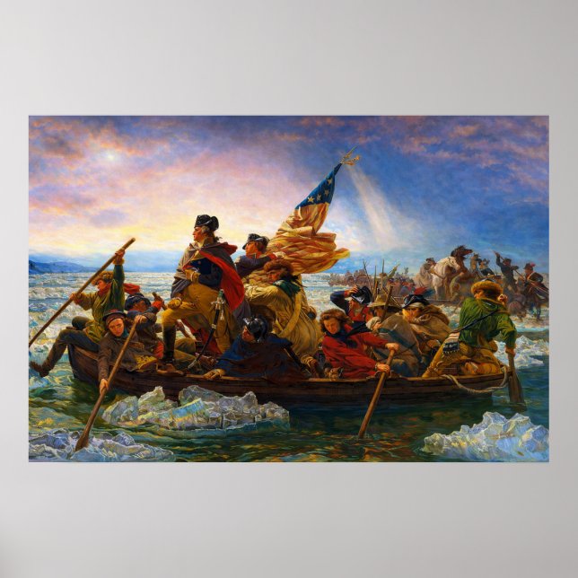 Poster Washington Crossing the Delaware by Emanuel Leutze (Frente)