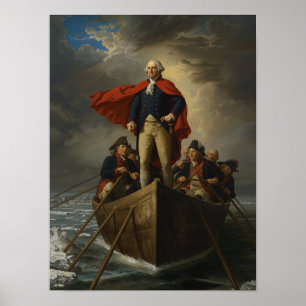 Poster Washington cruzando o Delaware - 1776