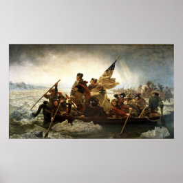 Póster Washington cruzando o Delaware - 1851