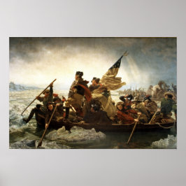 Póster Washington cruzando o Delaware - 1851