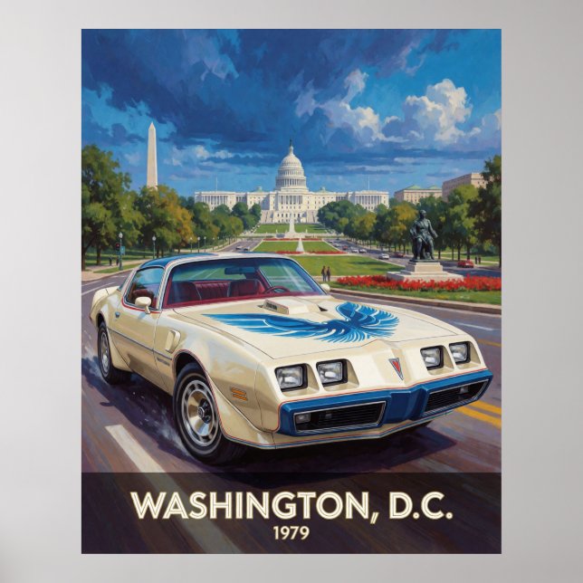 Poster Washington DC American Road Cruiser 1979 (Frente)