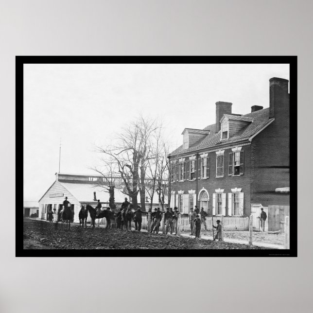 Poster Washington, DC Blacksmith e Horses 1865 (Frente)