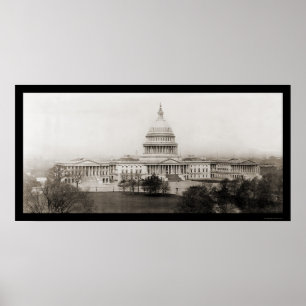 Póster Washington DC Capitol Photo 1906