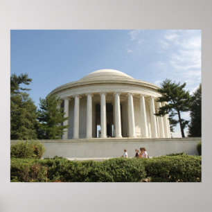 Poster Washington, DC. Memorial Thomas Jefferson