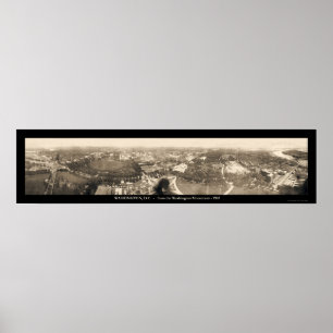 Poster Washington DC Monument Photo 1905