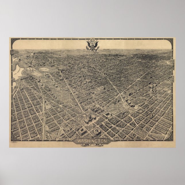 Póster Washington DC (Olsen) 1923 MED QUALITY (ver nota) (Frente)