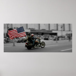 Póster Washington DC que rola a reunião do motociclista