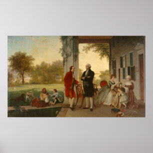 Póster Washington e Lafayette