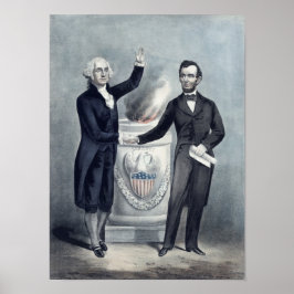 Póster Washington e Lincoln