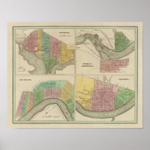 Póster Washington Louisville e Jeffersonville