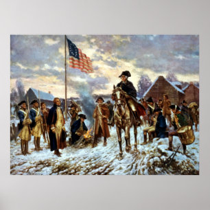 Póster Washington na forja do vale