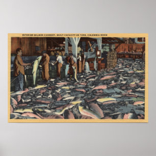 Póster Washington - opinião interior um salmão