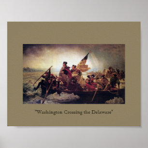 Póster Washington que cruza o Delaware