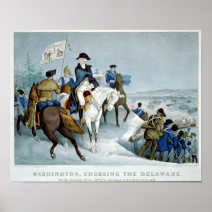 Póster Washington que cruza o Delaware