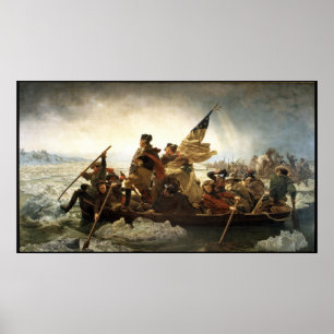 Poster Washington que cruza o Delaware -- Beira