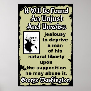 Póster Washington: Unjust & Unwise