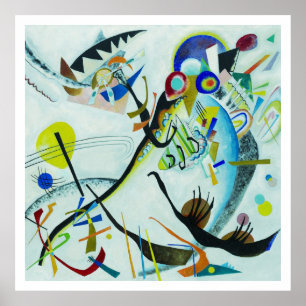 Poster Wassily Kandinsky 1921 Segmento azul