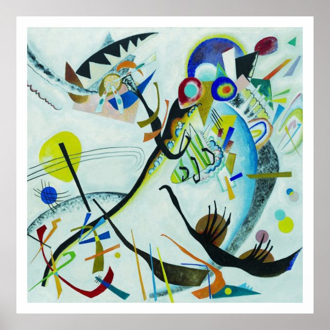 Poster Wassily Kandinsky 1921 Segmento azul (Frente)