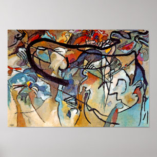 Poster Wassily Kandinsky - arte abstracta da composição