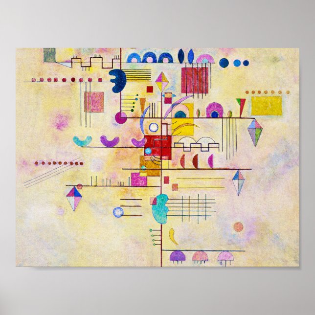 Poster Wassily Kandinsky - Graceful Ascent (Frente)