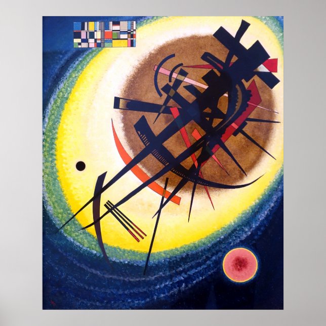 Póster Wassily Kandinsky no Bright Oval (Frente)