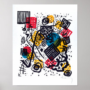 Póster Wassily Kandinsky - Pequenos Mundos V Arte Abstrat