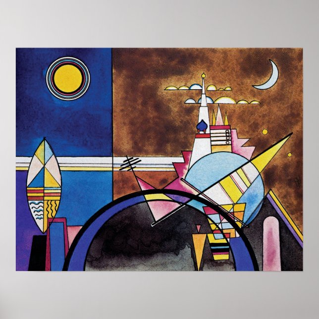 Poster Wassily Kandinsky - Porta Excelente De Kiev Abstra (Frente)