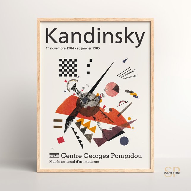 Poster Wassily Kandinsky Small Words Bauhaus Abstrato (Criador carregado)