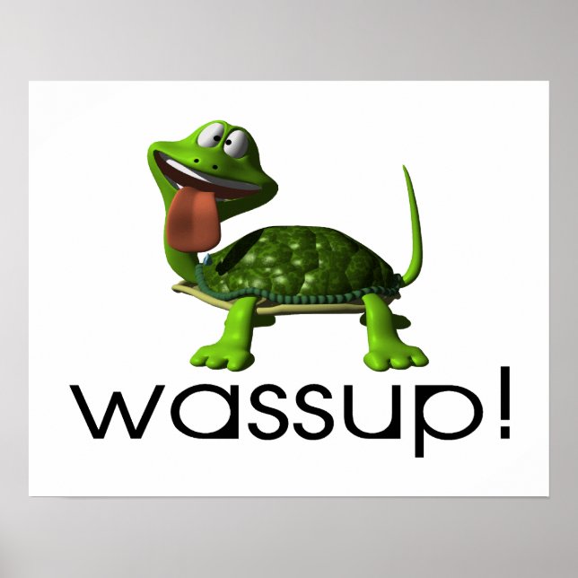 Póster Wassup Turtle (Frente)