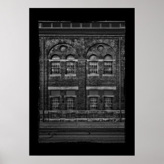 Poster Water Gas Purification House No 3 with Border