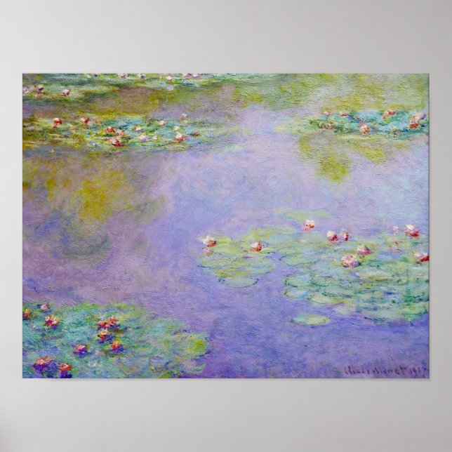 Póster Water Lily Claude Monet Fine Art (Frente)