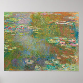 Poster Water Lily Pond (1917-1919) apresentada por Claude