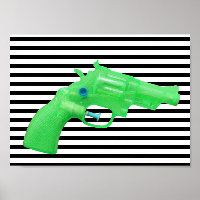 Poster Water pistol toy Wasserpistole Spielzeug photo art (Frente)