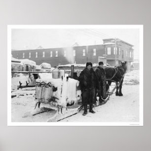 Póster Water Wagon in Fairbanks Alaska 1915
