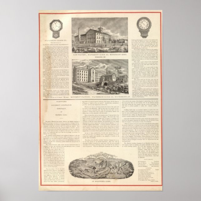 Póster Waterbury Clock Company (Frente)