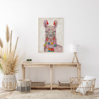 Watercolor Festival Llama