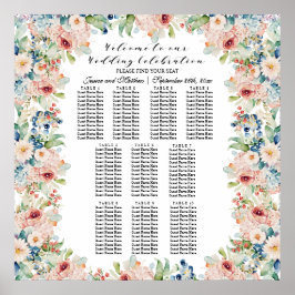 Poster Watercolor Floral 10 Mesas