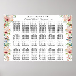 Poster Watercolor Floral 18 Mesas