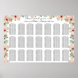 Poster Watercolor Floral 21 Mesas