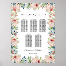 Watercolor Floral 5 Mesas